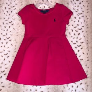 Ralph Lauren hot pink sundress for a toddler girl